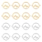 DICOSMETIC 16Pcs 2 Colors Stainless Steel Round Hollow Mountain Charm Peak Circle Charm Mountain Forest Pendant Minimalist Jewelry Hypoallergenic for Outdoor Lovers Ladies Jewelry