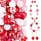1 Set Mixed Style Acrylic Round Beads Sets, Red, 19~20mm, Hole: 2mm, about 50pcs/bag