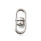304 Stainless Steel Swivel Clasps, Stainless Steel Color, 20x9x6.5mm