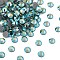 Preciosa® Crystal Hotfix Flatback Stones, Czech Crystal, Round(438 11 612 Chaton Rose VIVA 12 ®), 50005 200 Caribbean Sea AB, SS10(2.7~2.9mm)