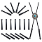 NBEADS 20 Pcs Bolo Tie Tips, 2 Inch Long Cord Ends Caps Bolo Cap Buckle Replacement 5mm Bolo Tie End Caps Bolo Tie Findings for DIY Crafts Clothes Decor Design Making, Black