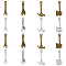 112Pcs 8 Style Alloy Pendants, Tool Charm, Claw Hammer & Wrench & Axe, Antique Bronze & Antique Silver, 23~24x6~13x1.8~3.5mm, Hole: 1.6~2mm, 14pcs/style
