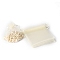 100Pcs Rectangle Organza DIY Craft Drawstring Bags, for Valentine Birthday Wedding Party Candy Wrapping, Linen, 9x7cm