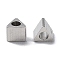 Non-Tarnish 303 Stainless Steel Beads, Triangle, Stainless Steel Color, 3x3.5x3mm, Hole: 1.7mm