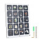 NBEADS 20 Grids Clear Acrylic Pin Display, Acrylic with Felt Commemorative Pin Display Tray Desktop Pin Display Holder Board for Enamel Pin Jewelry Pin, 10.47x8.27x0.4 Inch
