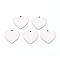 Tarnish Resistant 201 Stainless Steel Charms, Laser Cut, Stamping Blank Tag, Heart, Stainless Steel Color, 15x15x1mm, Hole: 1.2mm