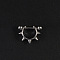 316L Surgical Stainless Steel Nipple Rings, Stainless Steel Color, Sun, Bar Length: 16mm, Pin: 1.6mm