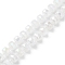 Glass Imitation Jade Beads Strands, AB Color Plated, Faceted, Rondelle, Wheat, 8x5mm, Hole: 1.2mm, about 80pcs/strand, 20.47''(52cm)