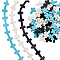 About 216Pcs 3 Colors Cross Beads 16x12mm Synthetic Turquoise Crucifix Beads Crucifix Stone Beads Cross Loose Spacer Beads for Necklace Bracelet Earring Jewellery Making