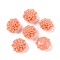 Synthetic Coral 3D Flower Rose Beads, Dyed, Coral, 15x8mm, Hole: 1.2mm