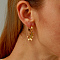 Stylish 201 Stainless Steel Star Pendant Earrings for Women's Daily Casual Accessories.