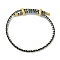 Adjustable Polyester Cord Braided Bracelets, Long-Lasting Plated, Coffee, Inner Diameter: 2-5/8~3-1/8 inch(6.7~7.8cm)