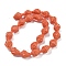 Synthetic Coral Carved Beads Strands, Dyed, Spiral Shell Shape, Coral, 17.5x12.5x11mm, Hole: 1.4mm, about 22pcs/strand, 14.57''(37cm)