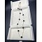 Stainless Steel & Imitation Pearl Round Link Chain Necklaces for Women, Golden, Black, 22.44 inch(57cm)