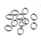 Tarnish Resistant 304 Stainless Steel Jump Rings, Open Jump Rings, Oval, Stainless Steel Color, 21 Gauge, 5x4x0.7mm, Inner Diameter: 2.5x3mm