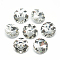 Pointed Back Glass Rhinestone Cabochons, Back Plated, Faceted, Flat Round, Clear, 14x5.8mm