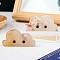 Natural Cherry Blossom Agate Display Decorations, for Home Office Desk, Cloud, 20~30x35~55mm