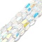 Electroplate Glass Beads Strands, Oval, Faceted, Clear AB, 6x3.5x2.5mm, Hole: 1mm, about 53~54pcs/strand, 11.73''~12.01''(29.8~30.5cm)