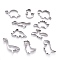 Non-Tarnish Stainless Steel Mixed Dinosaur Shaped Cookie Candy Food Cutters Molds, for DIY, Kitchen, Baking, Kids Dinosaur Theme Birthday Party Supplies Favors, Stainless Steel Color, 60x90x20.5mm, 10pcs/Set