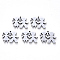 Tarnish Resistant 304 Stainless Steel Charms, Laser Cut, Brother and Sister, Stainless Steel Color, 13x15x1mm, Hole: 1mm