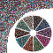 1670Pcs 10 Colors Glass Seed Beads, Half Plated, Inside Colours, Round Hole, Round, Mixed Color, 4x3mm, Hole: 1.4mm, 15g, 167pcs/color