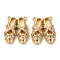 Brass Micro Pave Cubic Zirconia Pendants, Shoes, Long-Lasting Plated, Cadmium Free & Lead Free, Rack Plating, Real 18K Gold Plated, 15.5x13x4.5mm, Hole: 1mm
