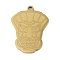201 Stainless Steel Pendants, Tiki Mask Charm, Golden, 25x18.5x1.5mm, Hole: 1mm
