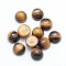 Natural Tiger Eye Cabochons, Grade A, Half Round, 4x2~2.5mm