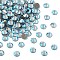 Preciosa® Crystal Hotfix Flatback Stones, Czech Crystal, Round(438 11 612 Chaton Rose VIVA 12 ®), 60000 200 Aquamarine AB, SS16(3.8~4mm)