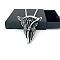 Vintage Gothic Stainless Steel Punk Grim Reaper Pendant Necklaces, Stainless Steel Color, 23.62 inch(60cm)