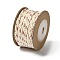 12M 3-Ply Polyester Cotton Cord, Old Lace, 2.5mm, about 13.12 Yards(12m)/Roll