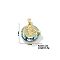 Vintage Sparkling Rhinestone Saint Pendant Necklaces, Brass Cable Chain Necklaces for Women, Golden, 15.75 inch(400mm)
