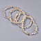 Natural Citrine Bead Stretch Bracelets, Tumbled Stone, Nuggets, Inner Diameter: 2~2-1/4 inch(5.2~5.6cm)