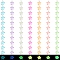 84Pcs 7 Colors Luminous Transparent Resin Pendants, Star Charms, Glow in Dark, with Stainless Steel Color Plated 304 Stainless Steel Loops, Mixed Color, 25x23x8.5mm, Hole: 1.8mm, 12pcs/color
