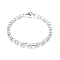 Tarnish Resistant 304 Stainless Steel Figaro Chain Bracelets, with Lobster Claw Clasps, Stainless Steel Color, 8-1/8 inch(20.5cm), 4.5mm