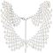 FINGERINSPIRE Pearls Beaded Fake Collar imitation Pearl Fake Stand Collar Shell Color Pearl Statement Collar Necklace Detachable Blouse Collar Choker Dissent Collar Necklace for Girls, Women