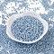 MGB Matsuno Glass Beads, Japanese Seed Beads, 8/0 Ceylon Seed Beads, Glass Round Hole Seed Beads, Sky Blue, 3x2mm, Hole: 1mm, about 622pcs/20g