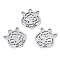 Non-Tarnish 201 Stainless Steel Pendants, Laser Cut, Tiger Head, Stainless Steel Color, 15x13x1mm, Hole: 1.4mm