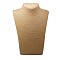 Woven Straw Rope Necklace Display Bust, Tan, 225x200x115mm