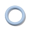 Ring Silicone Focal Beads, Sky Blue, 65x10mm, Hole: 3mm, Inner Diameter: 46mm