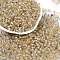 Transparent Inside Colours Glass Seed Beads, Round Hole, Round, Navajo White, 4x3mm, Hole: 1.4mm, about 142pcs/10g