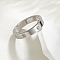 304 Stainless Steel Crystal Rhinestone Finger Rings for Women, Stainless Steel Color, 4mm, Inner Diameter: 18mm