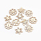 Wood Cabochons, Laser Cut Wood Shapes, Flower, BurlyWood, 28~30x2.5mm