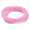 Crochet Glass Beads Braided Stretch Bracelet, Nepel Boho Style Bracelet, Hot Pink, Inner Diameter: 1-3/4 inch(4.5cm)