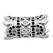 Brass Micro Pave Cubic Zirconia European Beads, Cadmium Free & Nickel Free & Lead Free, Column, Platinum, 17.5x10mm, Hole: 5.5mm, 3pcs/bag