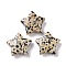 Natural Dalmatian Jasper Beads, No Hole, Star, 28.5x30x10mm
