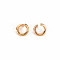 Brass Jump Rings, Nickel Free, Real 18K Gold Plated, 4x0.8mm, 2.4mm inner diameter