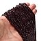 Natural Garnet Beads Strands, Faceted, Table Cut Cube Beads, 2.5x2.5x2.5mm, Hole: 0.5mm, about 174pcs/strand, 15.35''(39cm)