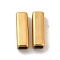 Ion Plating(IP) 304 Stainless Steel Beads, Rectangle, Real 18K Gold Plated, 15x5x5mm, Hole: 3.5x3.5mm