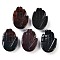 Natural Indian Agate Pendants, Hansa Hands, 26~27x18.5~19x6~6.5mm, Hole: 1.5mm